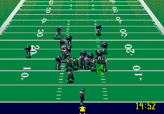 NFL Quarterback Club 96 back cover for Sega Saturn